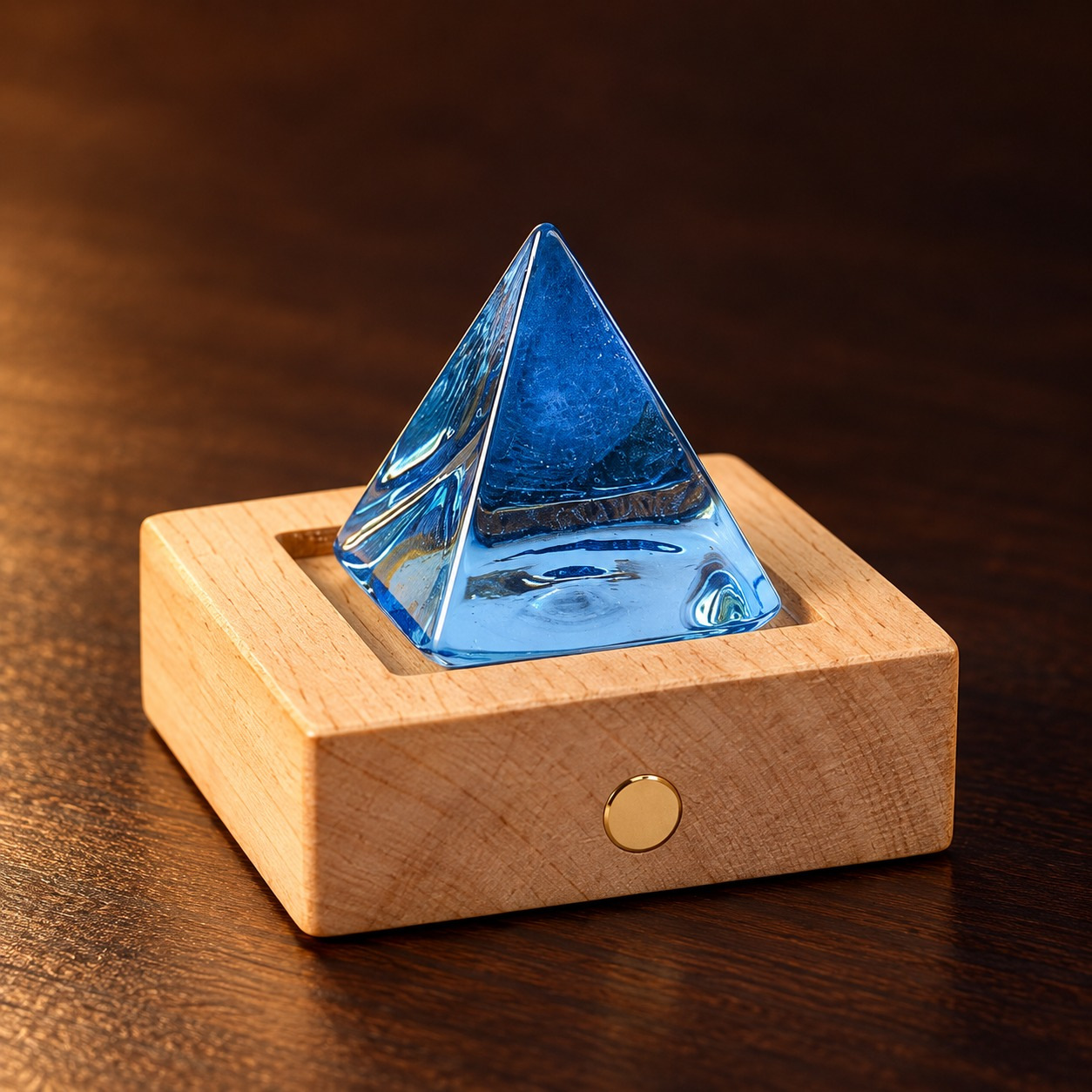 晶石摆件(蓝色金字塔)第3张图片