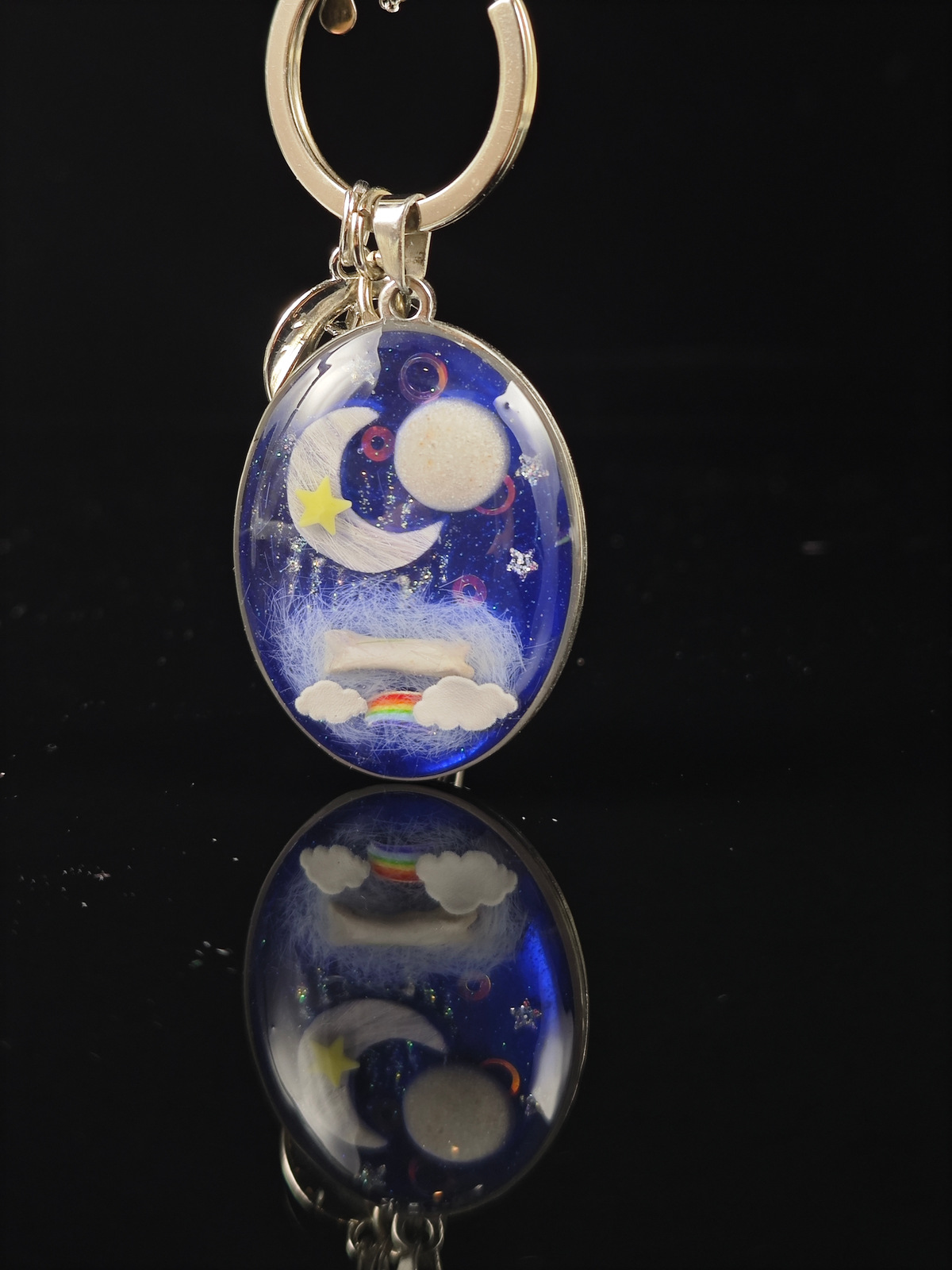 蓝色星空钥匙扣第4张图片